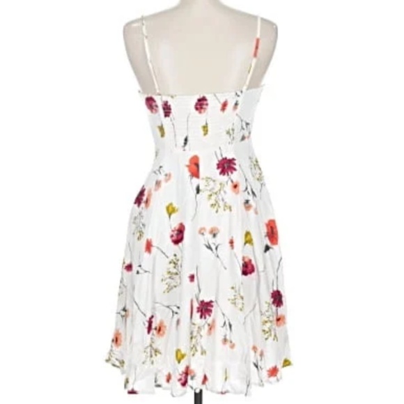 Old Navy White Floral Mini Dress Size M Multi-Color - Picture 2 of 13